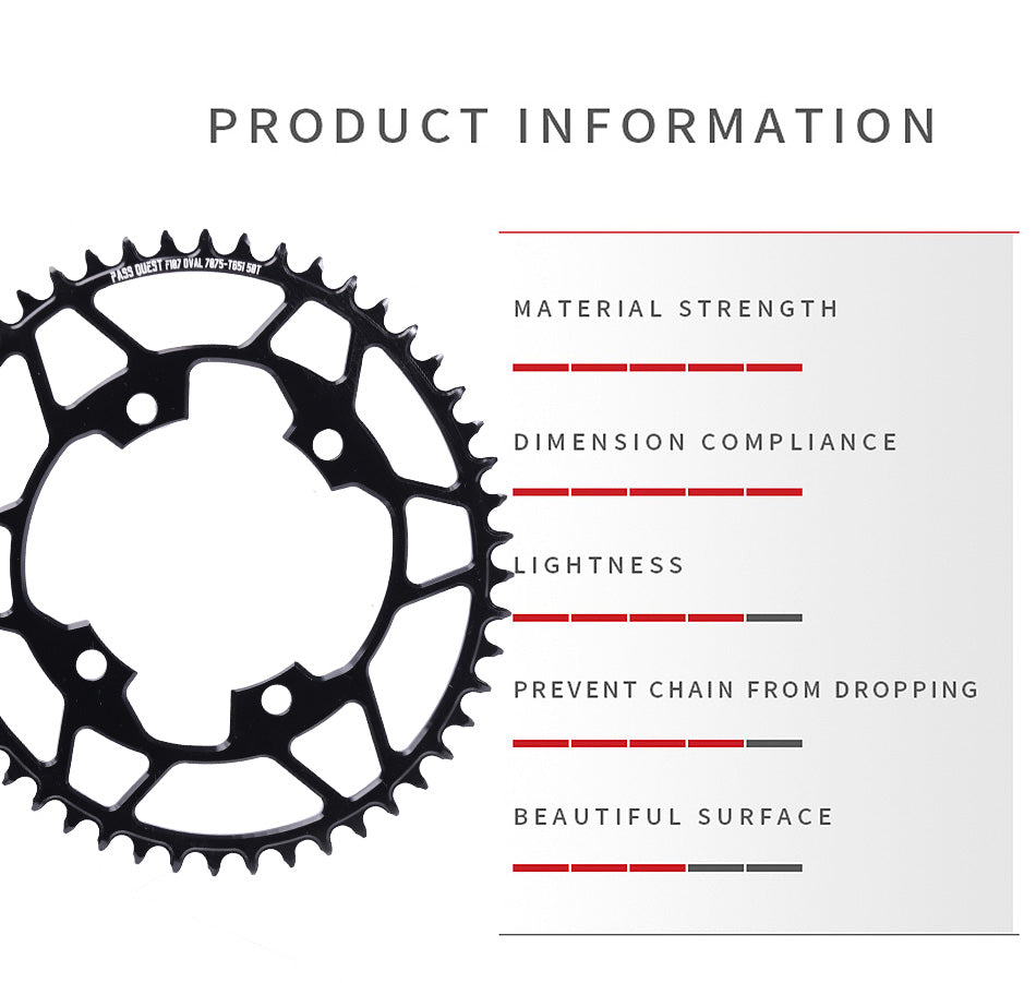 SRAM FORCE 107BCD Oval Narrow Wide Chainring
