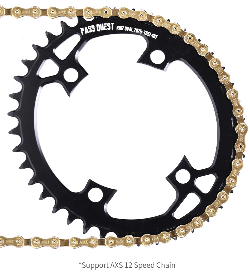 SRAM RIVAL 107BCD Oval Narrow Wide Chainring