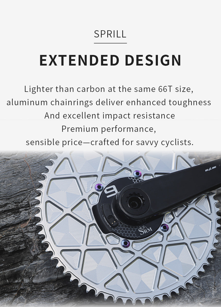 SRAM SRM 110BCD High strength AERO Narrow Wide Chainring 54-66T