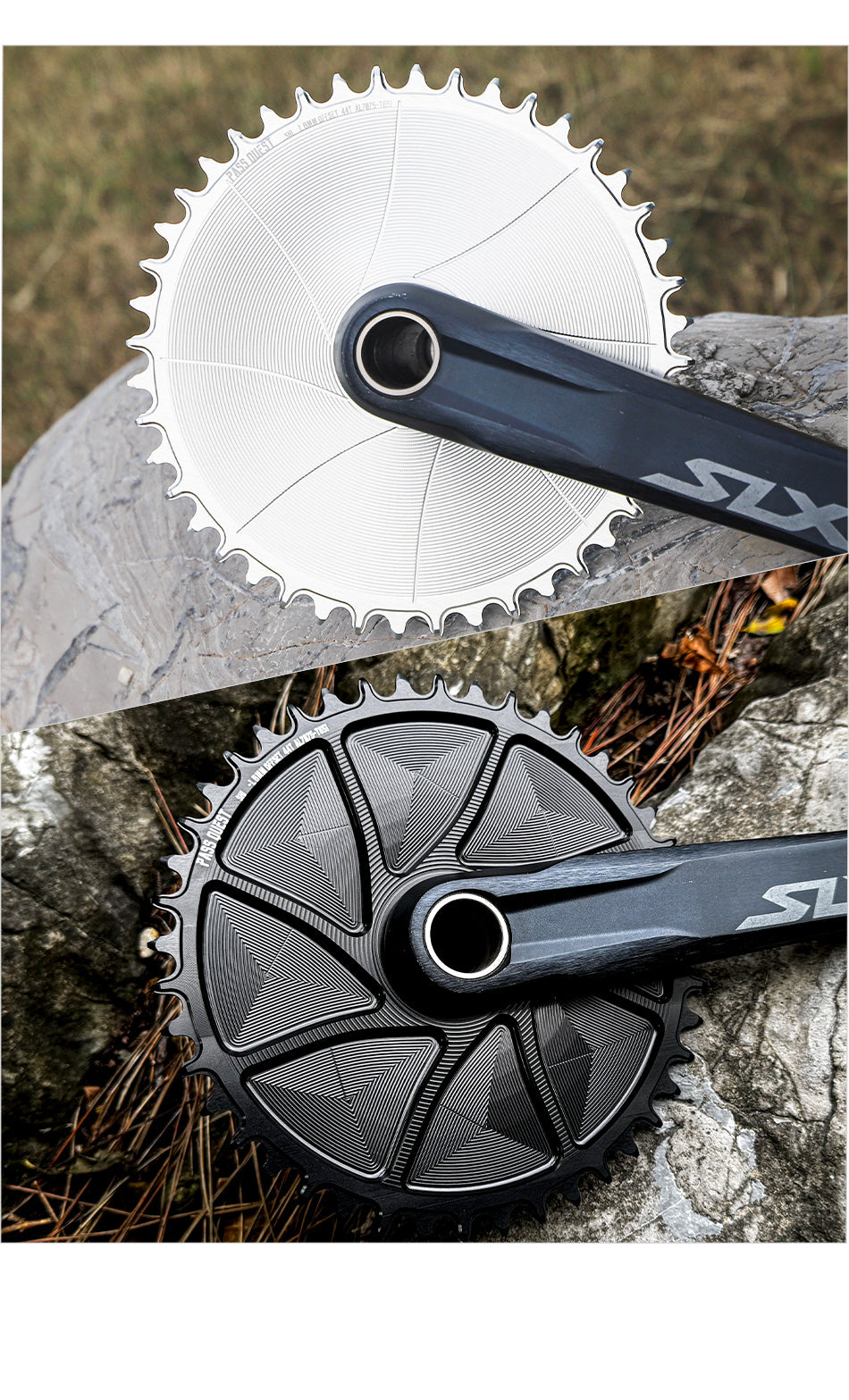 SHIMANO (1.8mm inward/outward offset) GRAVEL/ROAD narrow wide chainring 40-48T