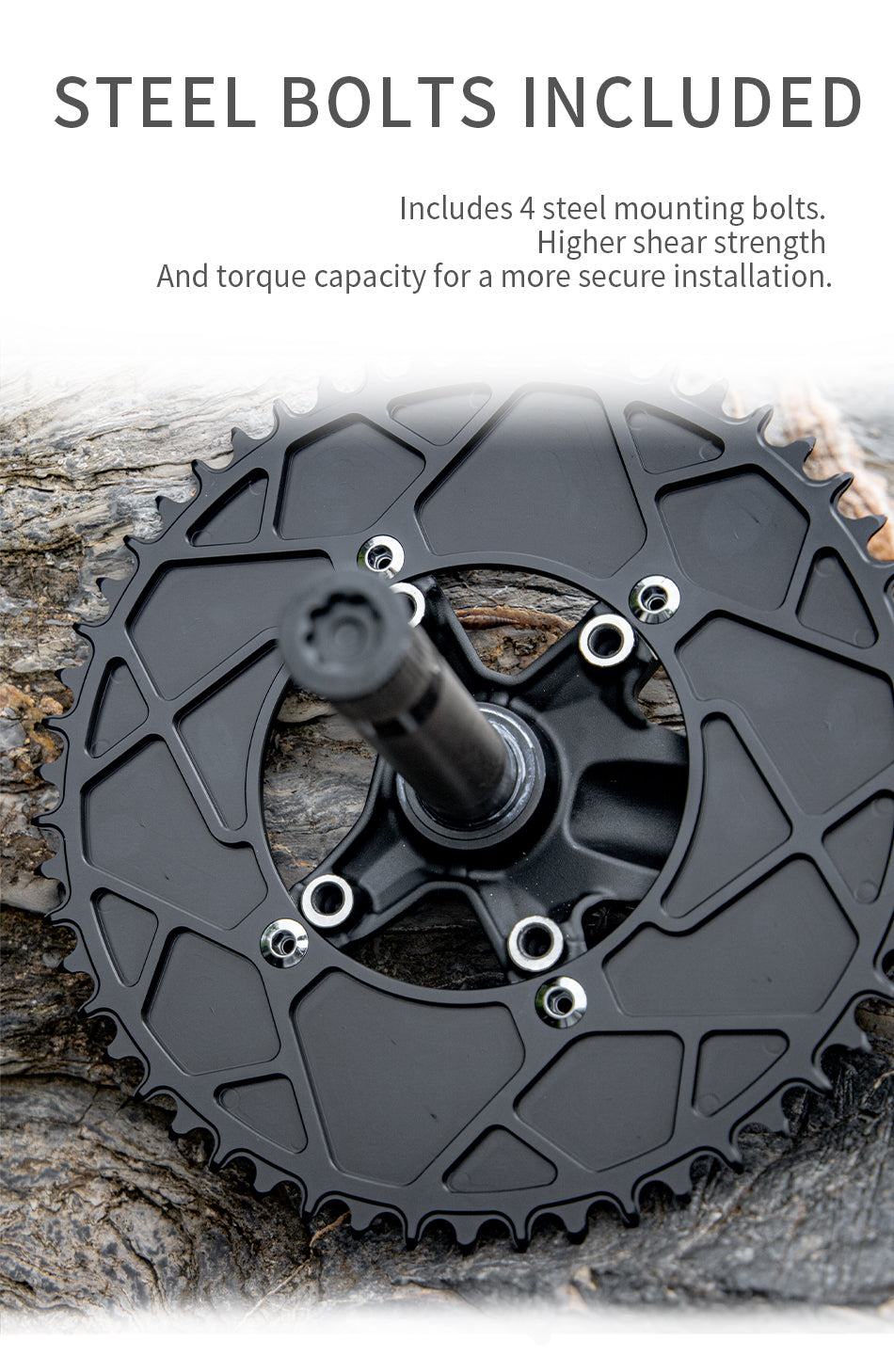 X120BCD (4-bolt AERO) for SENICX PR5 round narrow wide sprockets 38-58T
