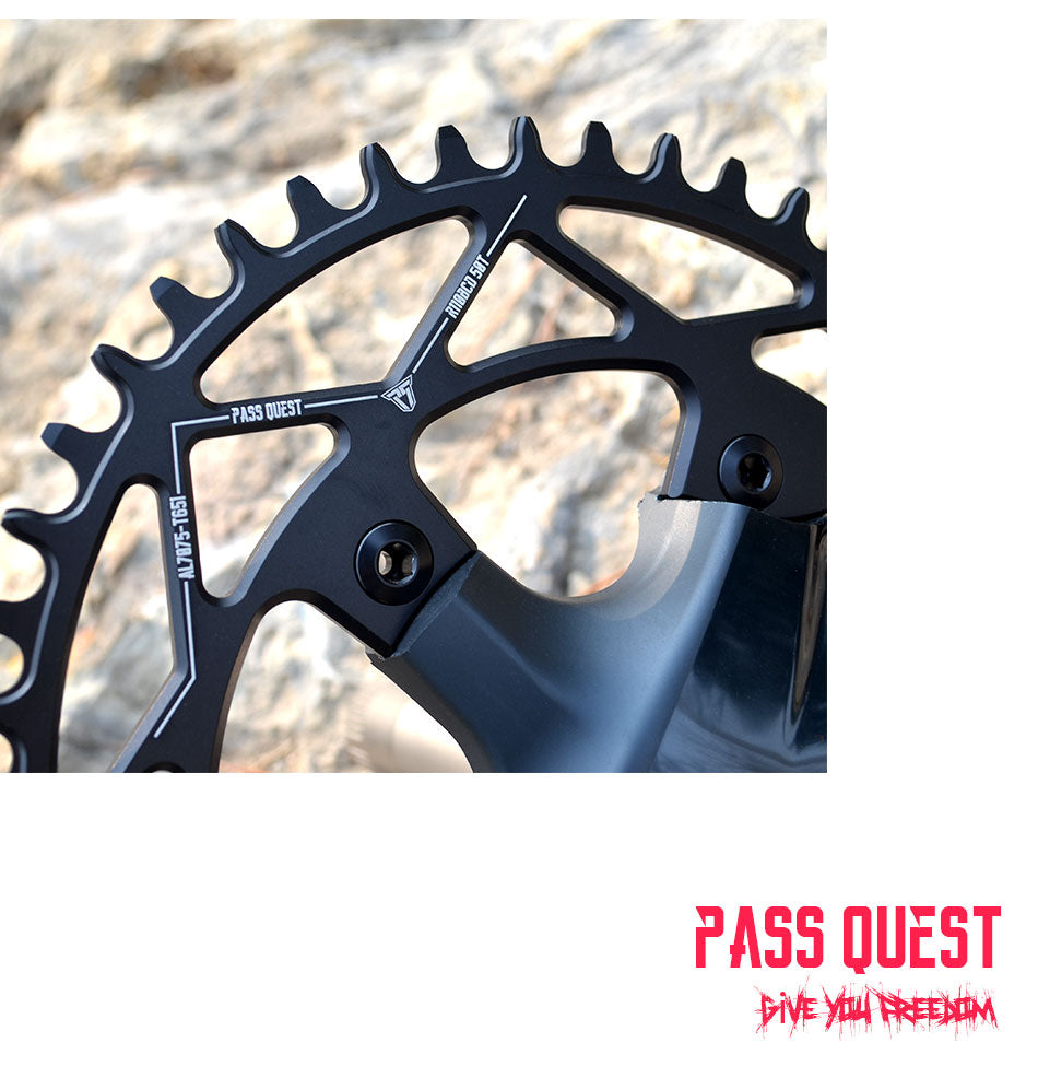 R110BCD (4-bolt ) Oval Narrow Wide Chainring