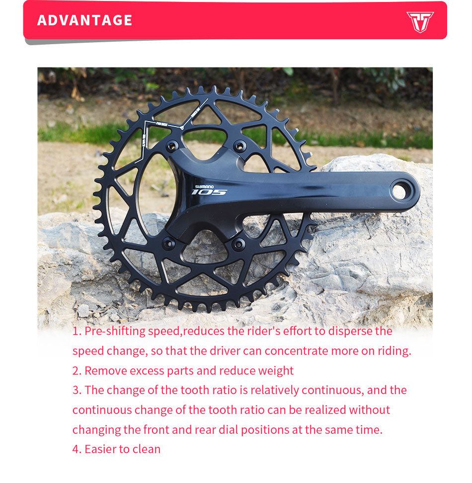 SHIMANO X110BCD (4-bolt ) Round Narrow Wide Chainring