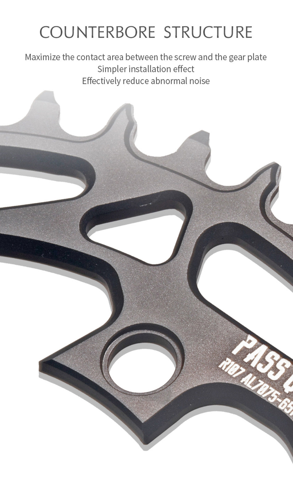 SRAM RIVAL 107BCD Oval Narrow Wide Chainring