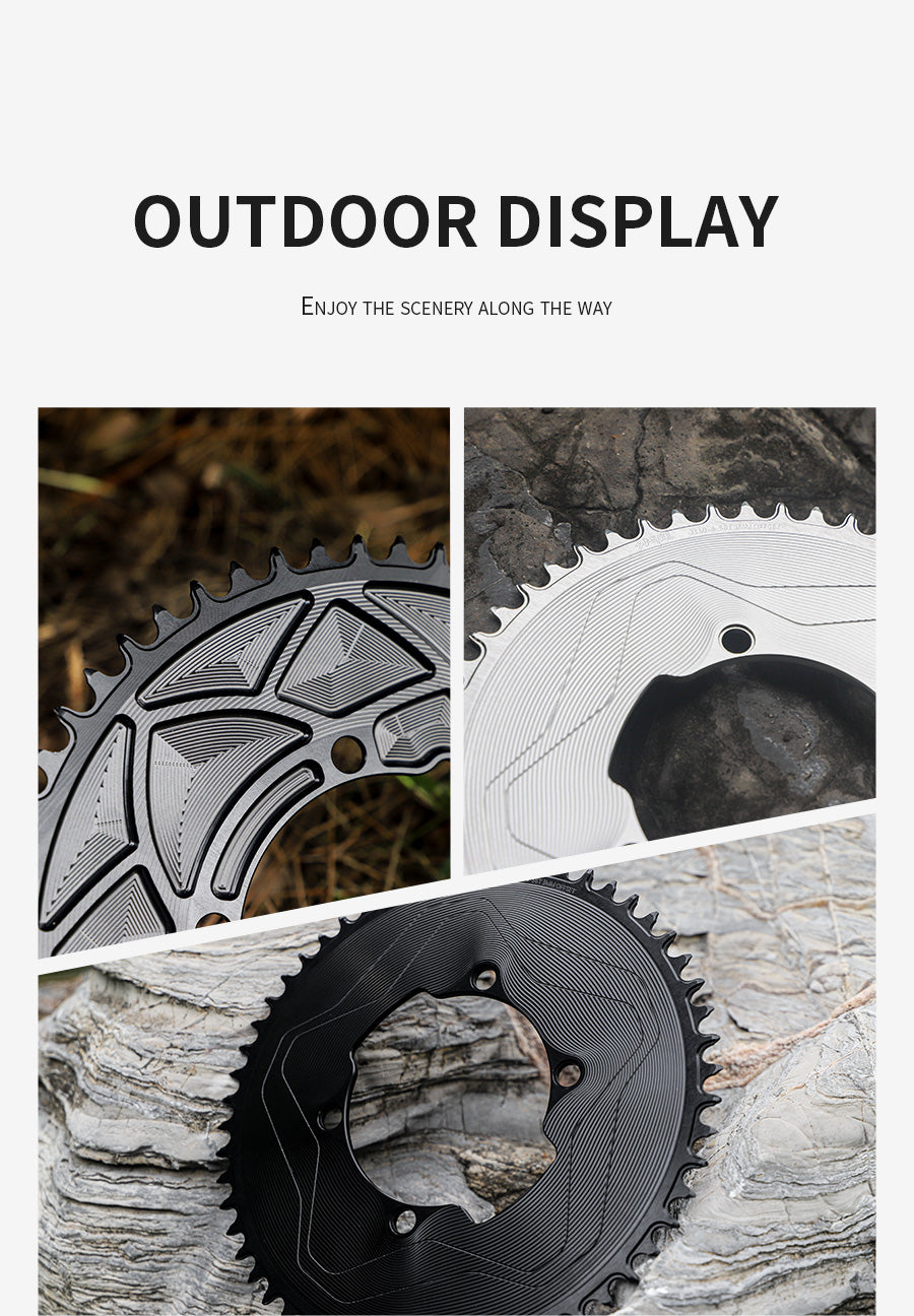 SRAM SRM7 SRM9 110BCD 3mm offset AERO Narrow Wide Chainring 46-58T