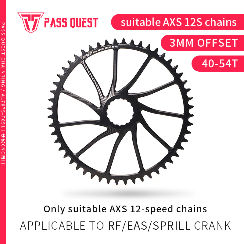 RACE FACE (3mm offset ) AXS Round Narrow Wide Chainring 40-54T