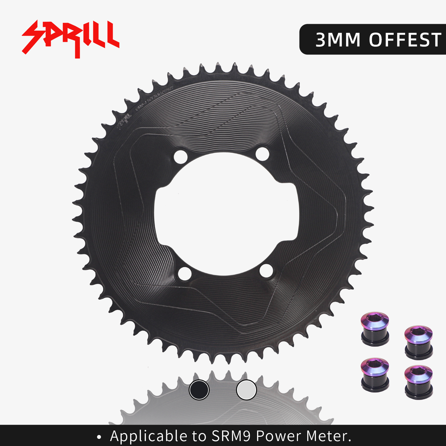 SRAM SRM7 SRM9 110BCD 3mm offset AERO Narrow Wide Chainring 46-58T