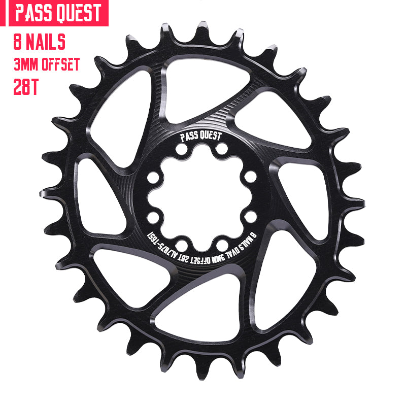 FORCE 8-Peg (3mm offset) Direct Mount Crank Oval XX SL Narrow Wide Chainring