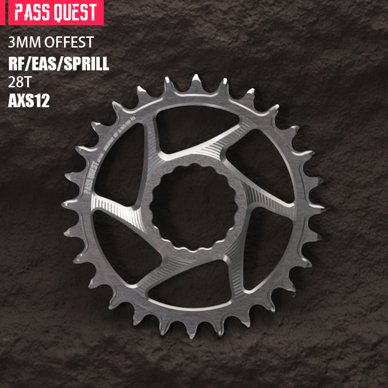 RACE FACE (3mm offset ) AXS Round Narrow Wide Chainring 28-38T