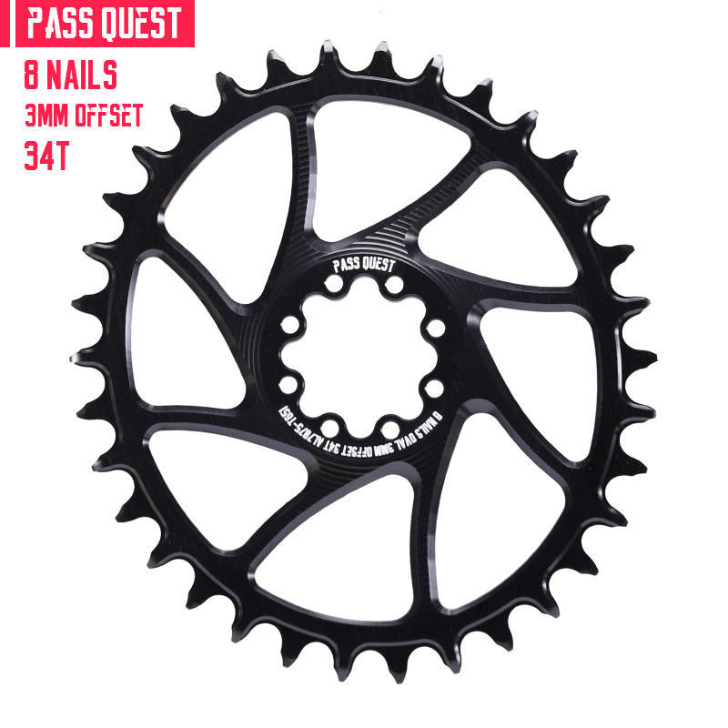 FORCE 8-Peg (3mm offset) Direct Mount Crank Oval XX SL Narrow Wide Chainring