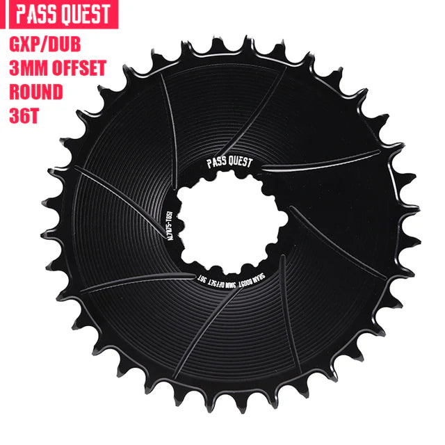 SRAM GXP/DUB ( 3mm offset) GRAVEL/ROAD Narrow Wide Chainring 36-56T /AXS