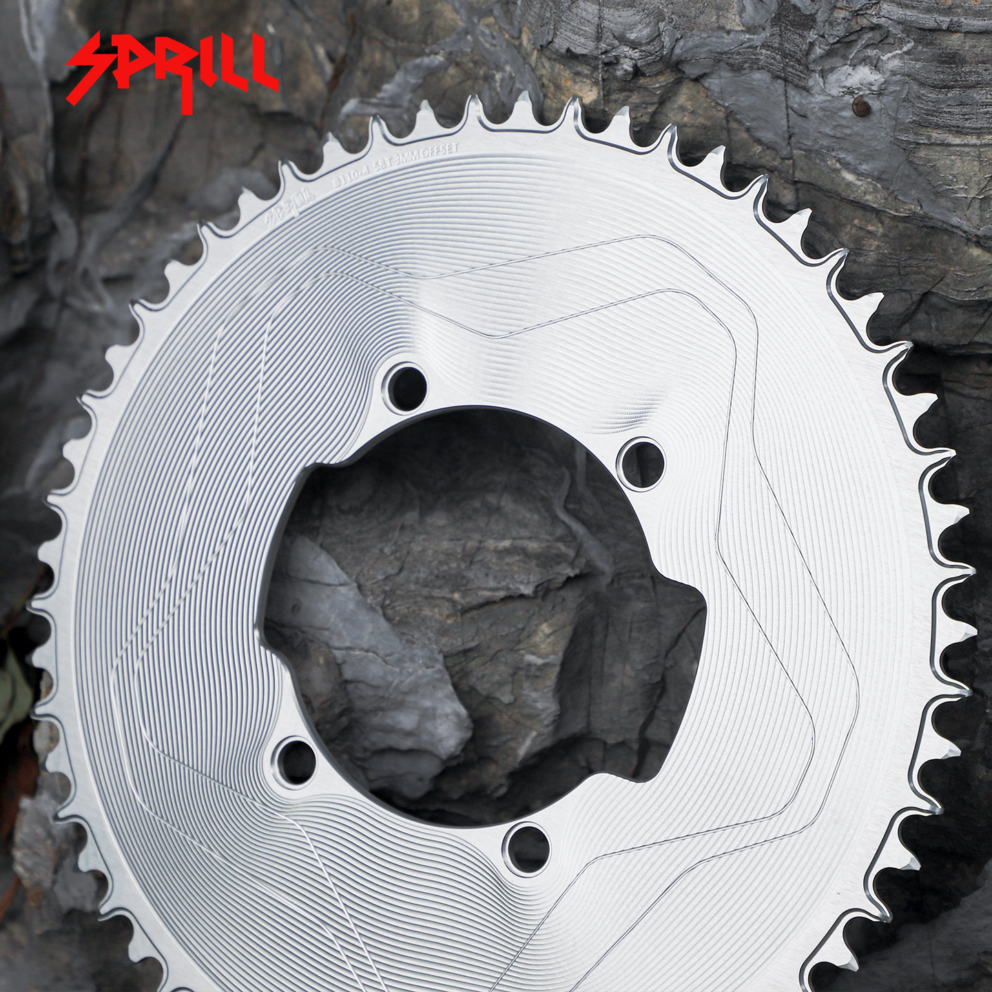SRAM SRM7 SRM9 110BCD 3mm offset AERO Narrow Wide Chainring 46-58T