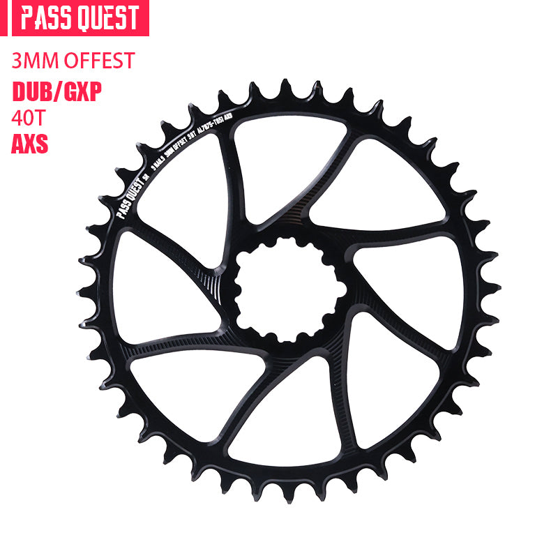 SRAM GXP/DUB ( 3mm offset)AXS GRAVEL/ROAD Narrow Wide Chainring 40-54T