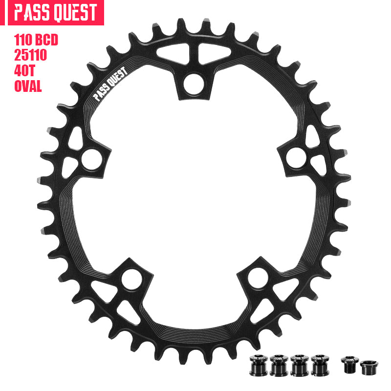 110BCD (5-bolt Oval) Road Bike Narrow Wide Chainring