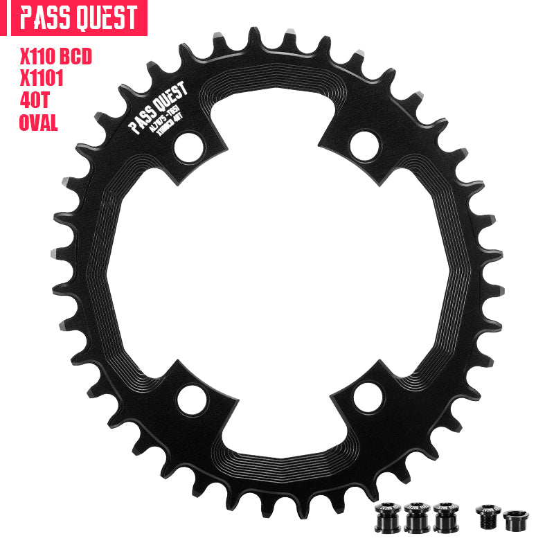 SHIMANO X110 BCD (4-bolt) Oval narrow wide chainring