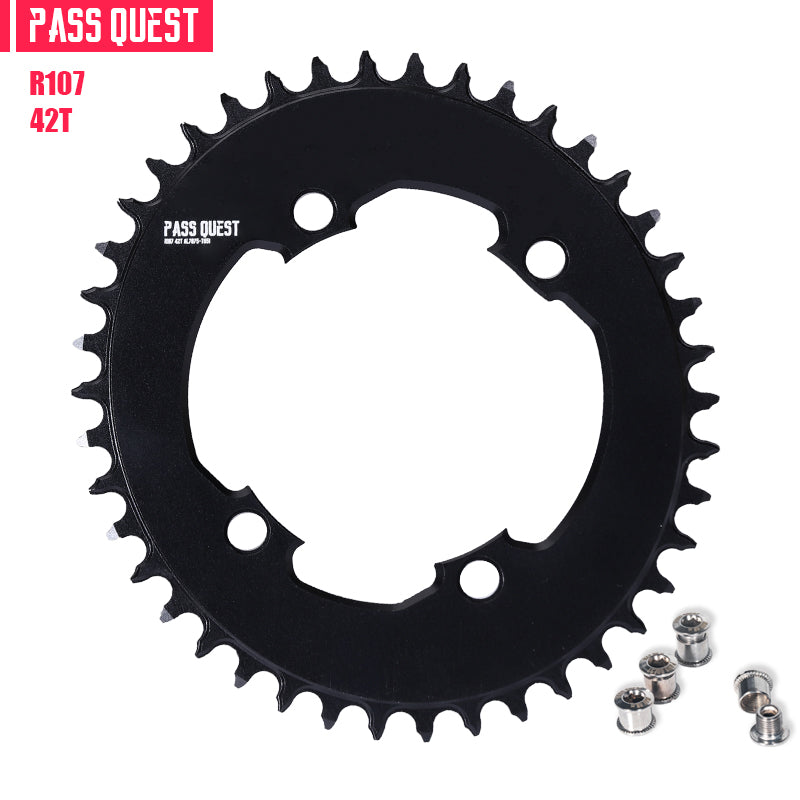 SRAM RIVAL 107BCD (4-bolt) Oval AERO Narrow Wide Chainring