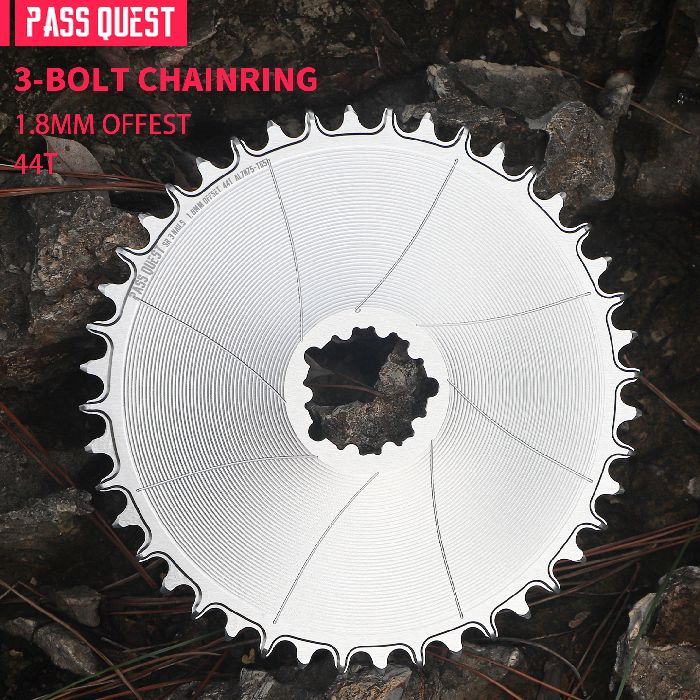 SRAM 3 Bolt (1.8mm offset ) GRAVEL/ROAD Narrow Wide Chainring 42-48T