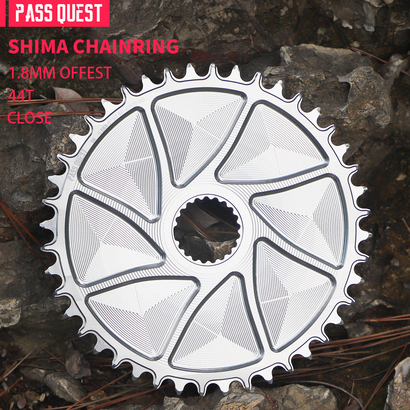 SHIMANO (1.8mm inward/outward offset) GRAVEL/ROAD narrow wide chainring 40-48T