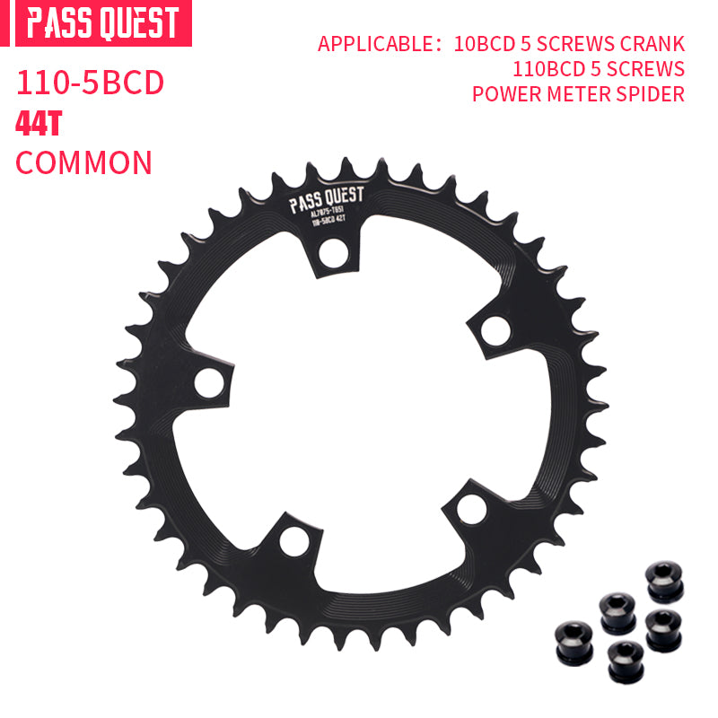 110BCD (5-bolt Hollow) Round Road Bike Narrow Wide Chainring