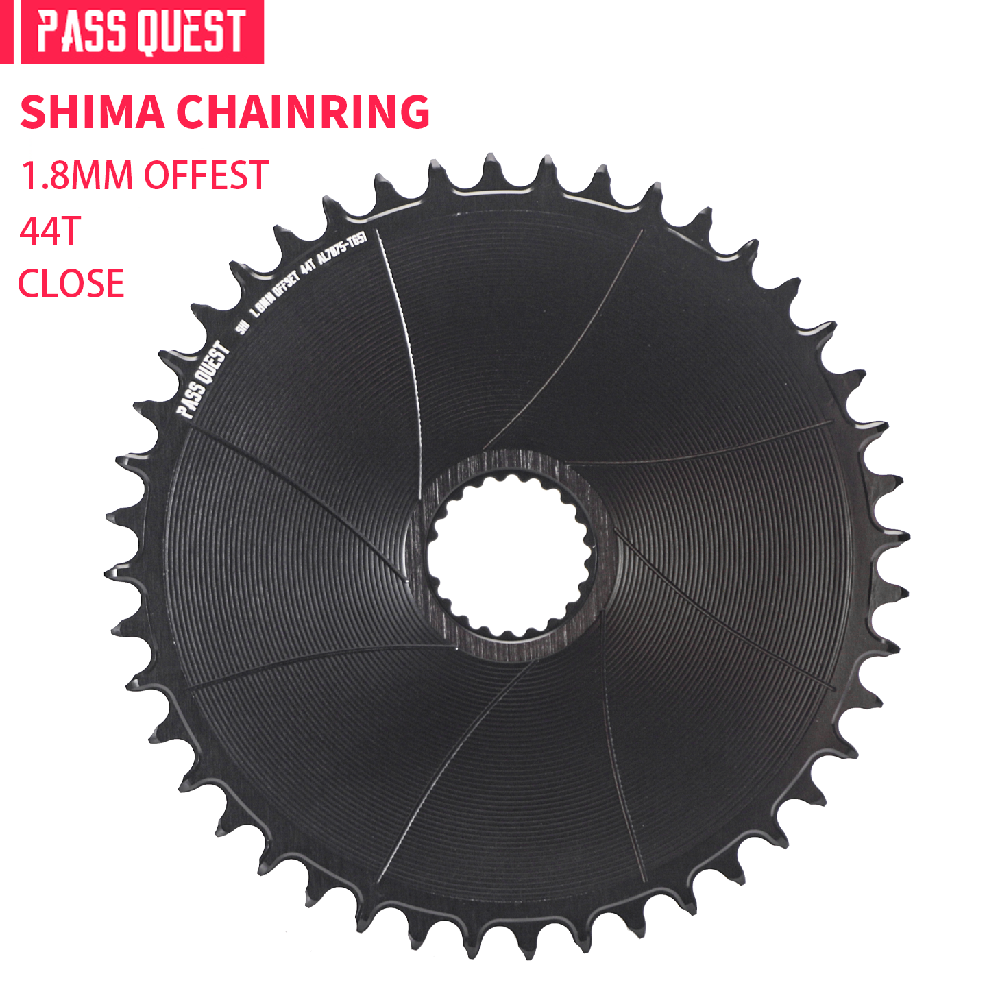 SHIMANO (1.8mm inward/outward offset) GRAVEL/ROAD narrow wide chainring 40-48T