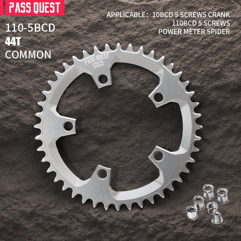 110BCD (5-bolt Hollow) Round Road Bike Narrow Wide Chainring