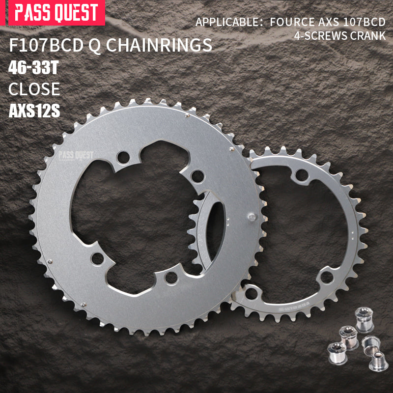 SRAM FORCE 107BCD-Quarq 2X Sprocket AERO Road bike Gravel bike 12s AXS