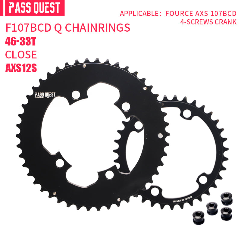 SRAM FORCE 107BCD-Quarq 2X Sprocket AERO Road bike Gravel bike 12s AXS