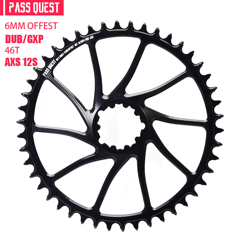 SRAM GXP/DUB AXS (6mm offset) Round Narrow Wide Chainring