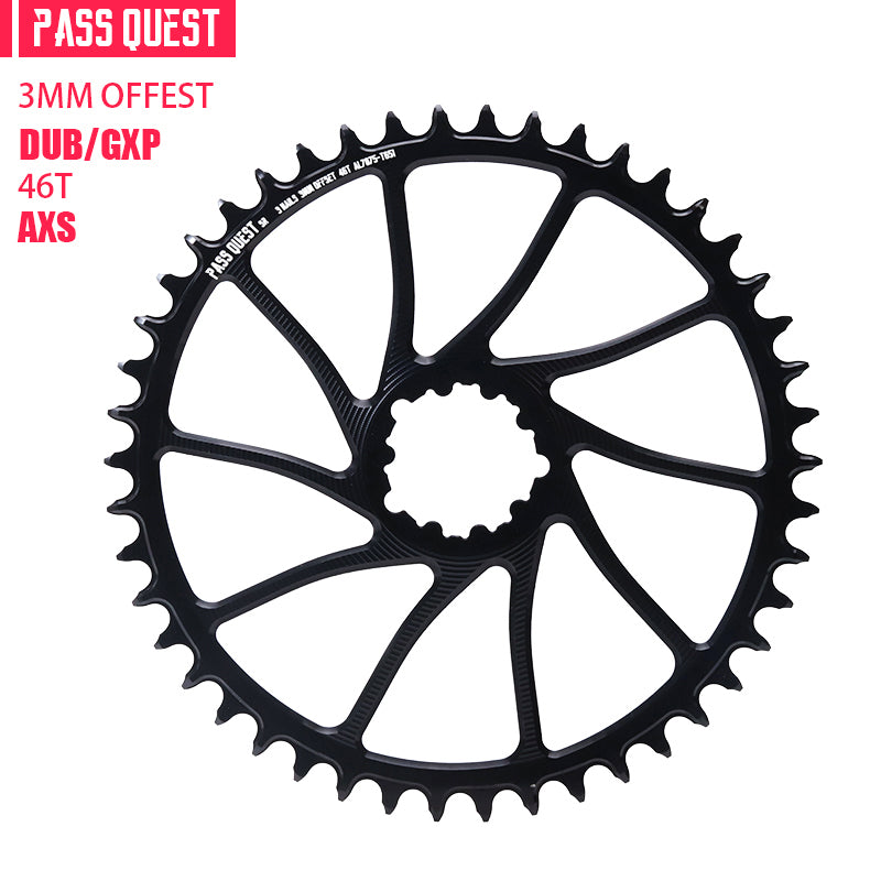 SRAM GXP/DUB ( 3mm offset)AXS GRAVEL/ROAD Narrow Wide Chainring 40-54T