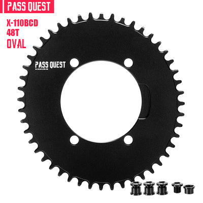 SHIMANO X110BCD (4-bolt AERO) Oval Narrow Wide Chainring