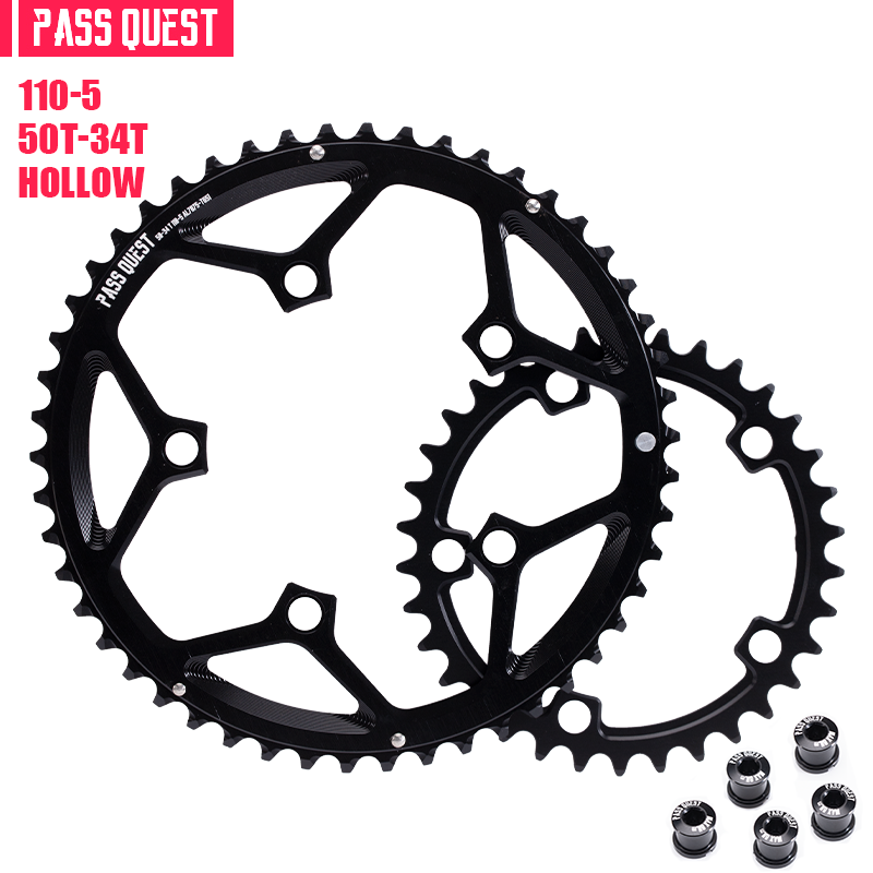 110BCD (5-bolt AERO) 2X Sprocket Round Road Bike Foldable Bicycle 11/11-12 speed Gravel bike