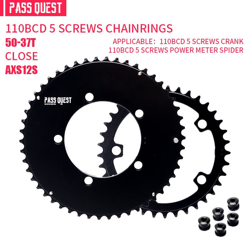 110BCD (5-bolt AERO) AXS 2X Sprocket Round Road Bike Foldable Bicycle 12 speed Gravel bike