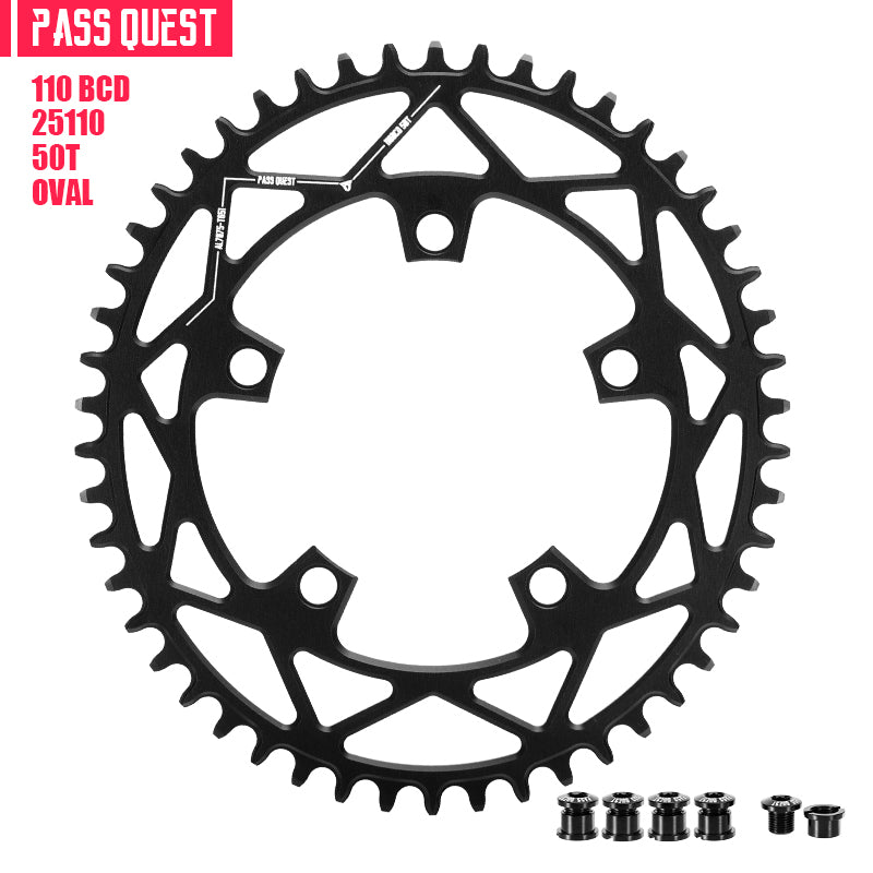 110BCD (5-bolt Oval) Road Bike Narrow Wide Chainring
