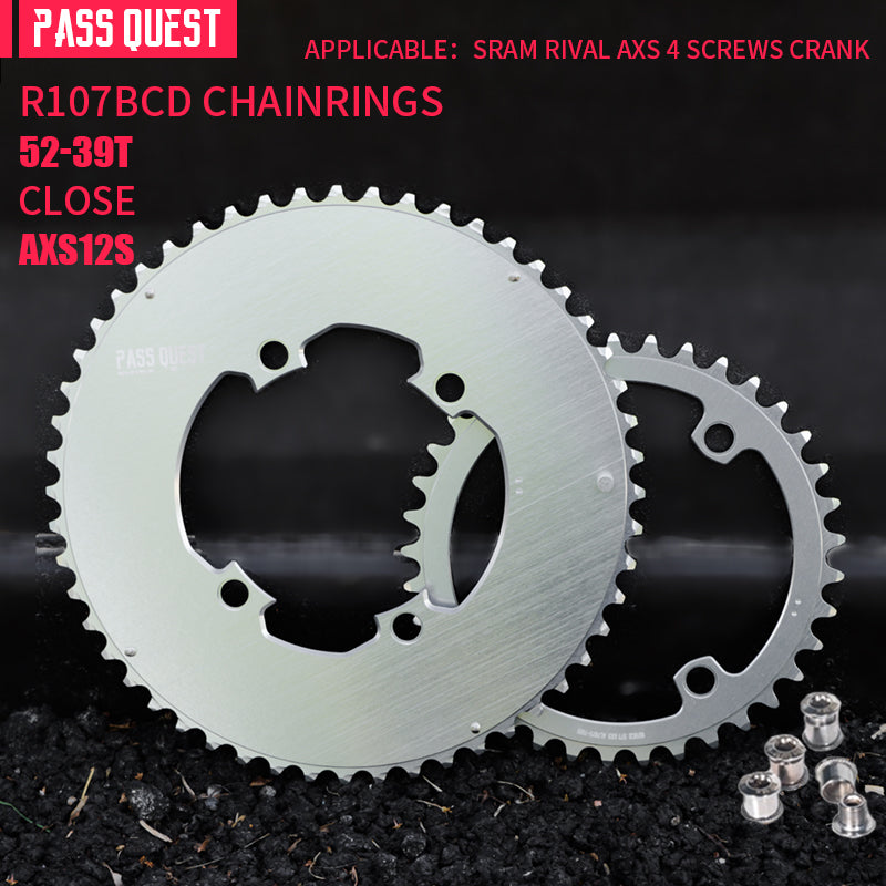 SRAM RIVAL 107BCD 2X Sprocket AERO Road bike Gravel bike