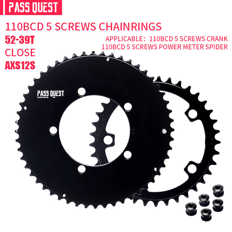 110BCD (5-bolt AERO) AXS 2X Sprocket Round Road Bike Foldable Bicycle 12 speed Gravel bike