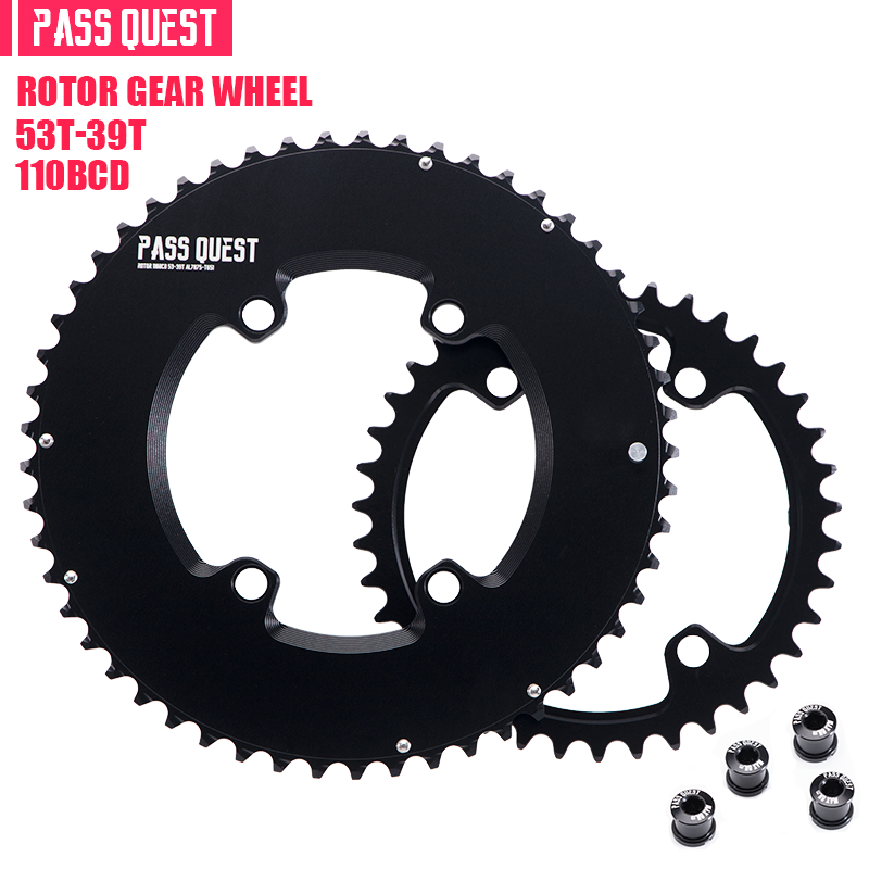 ROTOR 110BCD 2X Sprocket AERO crankshaft set Road bike Gravel bike