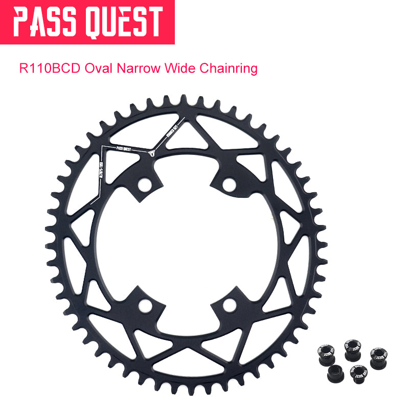 R110BCD (4-bolt ) Oval Narrow Wide Chainring