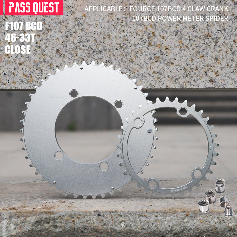 SRAM FORCE 107BCD 2X Sprocket AERO Road bike Gravel bike 12s