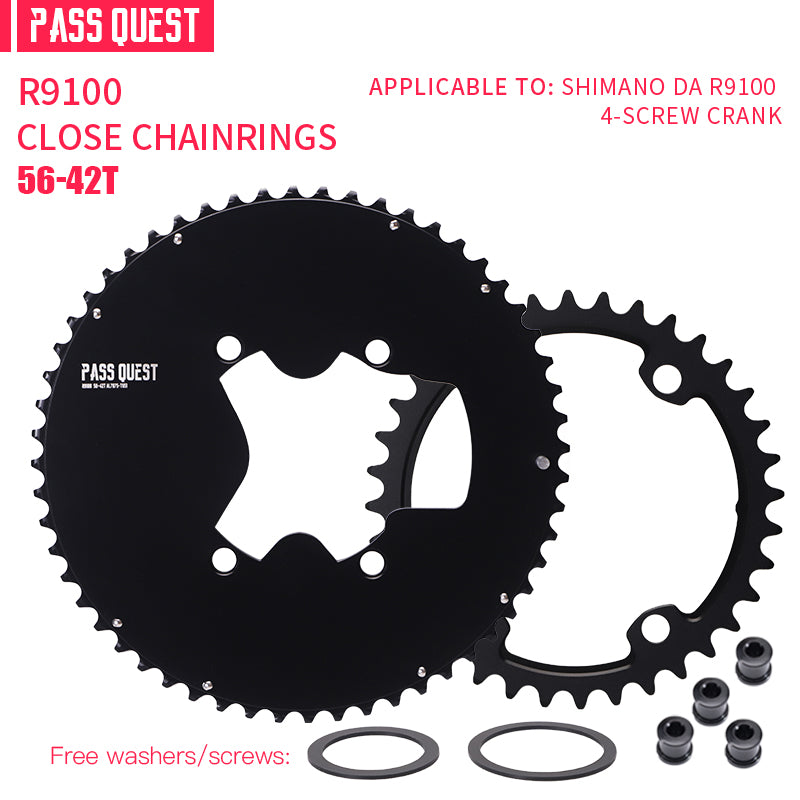 SHIMANO 110BCD R9100 R8000 R7000 2X Completely closed Round Road bike Gravel bike 11-12S