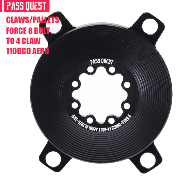 PASS QUEST Adapter Converter for FORCE 8 bolt to X110BCD AXS12-Speed