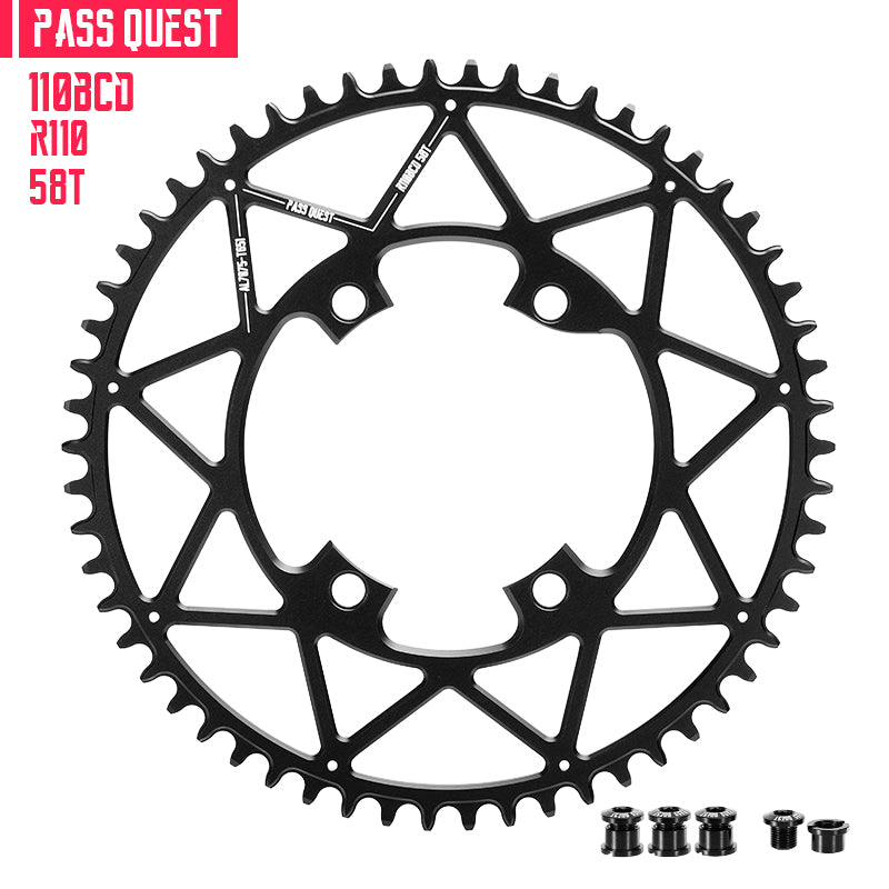 R110BCD (4-bolt ) Round Narrow Wide Chainring
