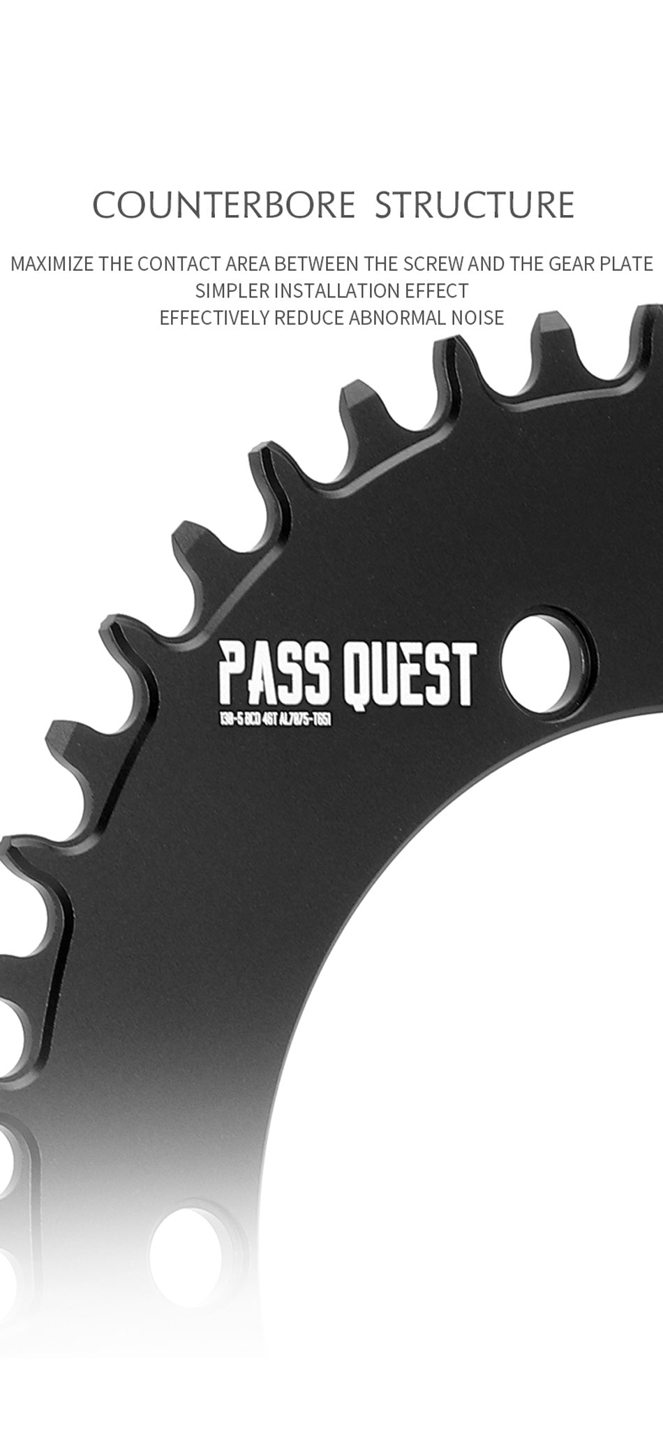 130 BCD (5-bolt AERO) Oval Narrow Wide Chainring