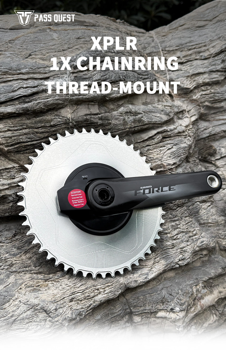 PASS QUEST Direct-Mount Threaded Chainring for SRAM XPLR AXS (12/13-Speed) – Narrow-Wide Profile (30-62T)
