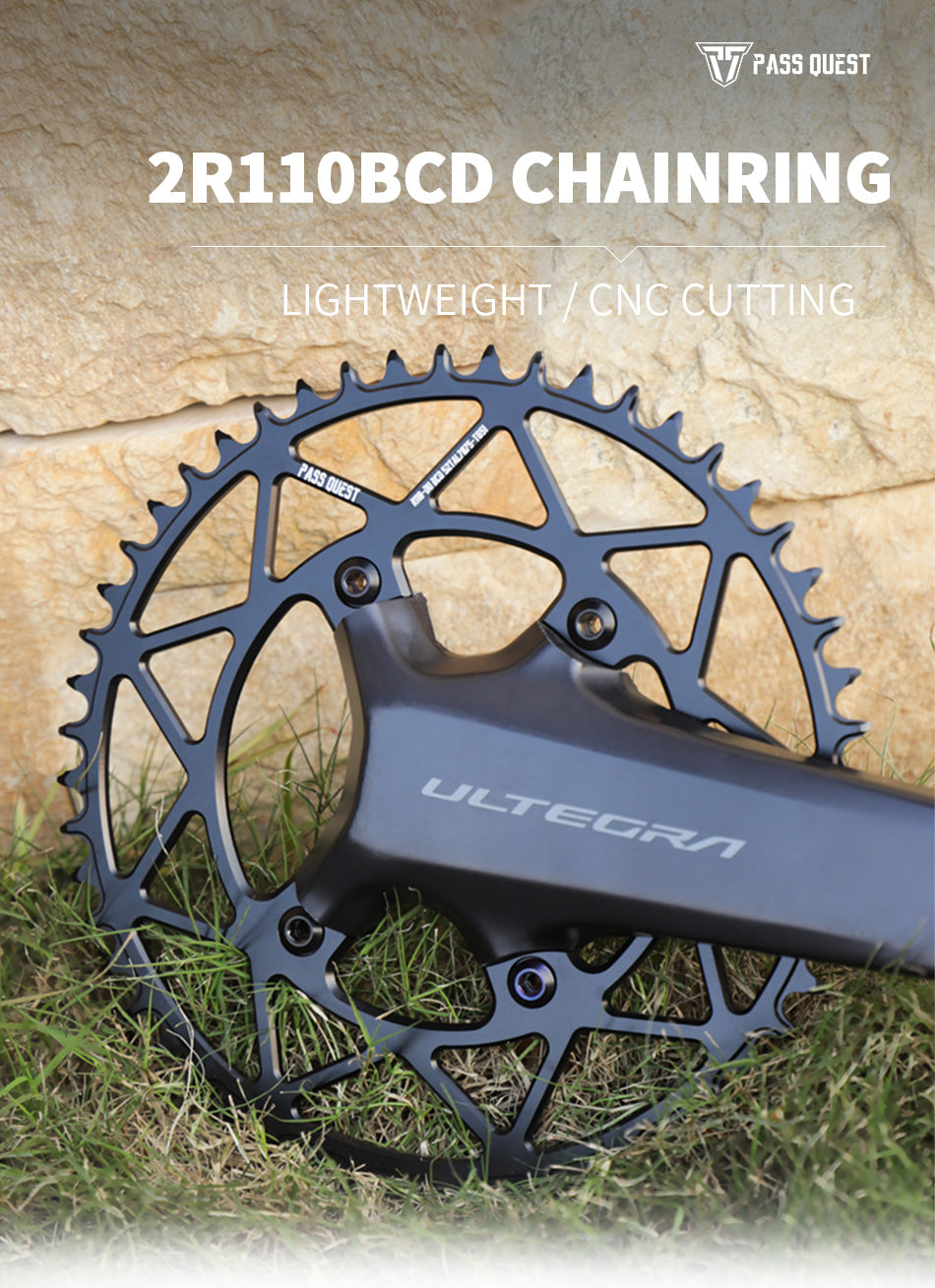 SHIMANO 110BCD R9200 R8100 R7100 (4-bolt Hollow) Round Narrow Wide Chainring
