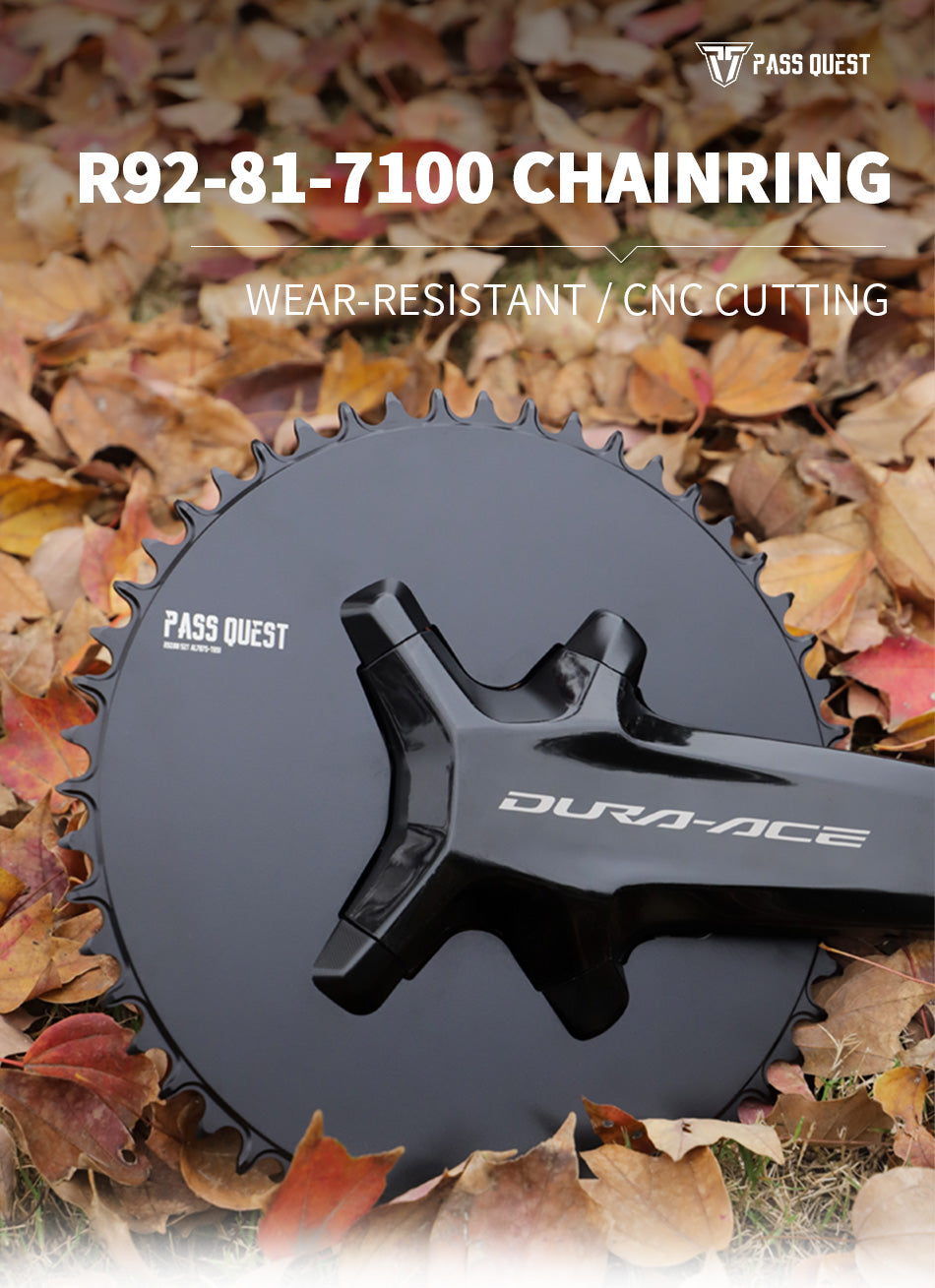 SHIMANO 110BCD R9200 R8100  (4-bolt AERO) Completely closed Round Narrow Wide Chainring