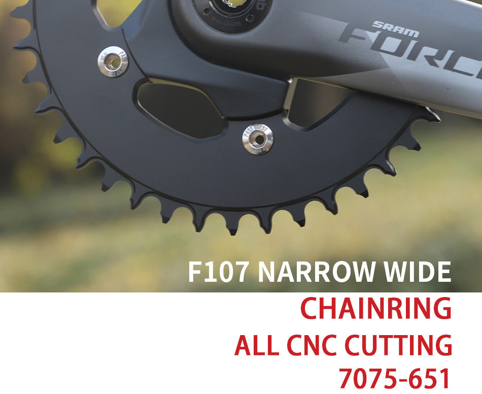 SRAM FORCE 107BCD Round AERO Narrow Wide Chainring