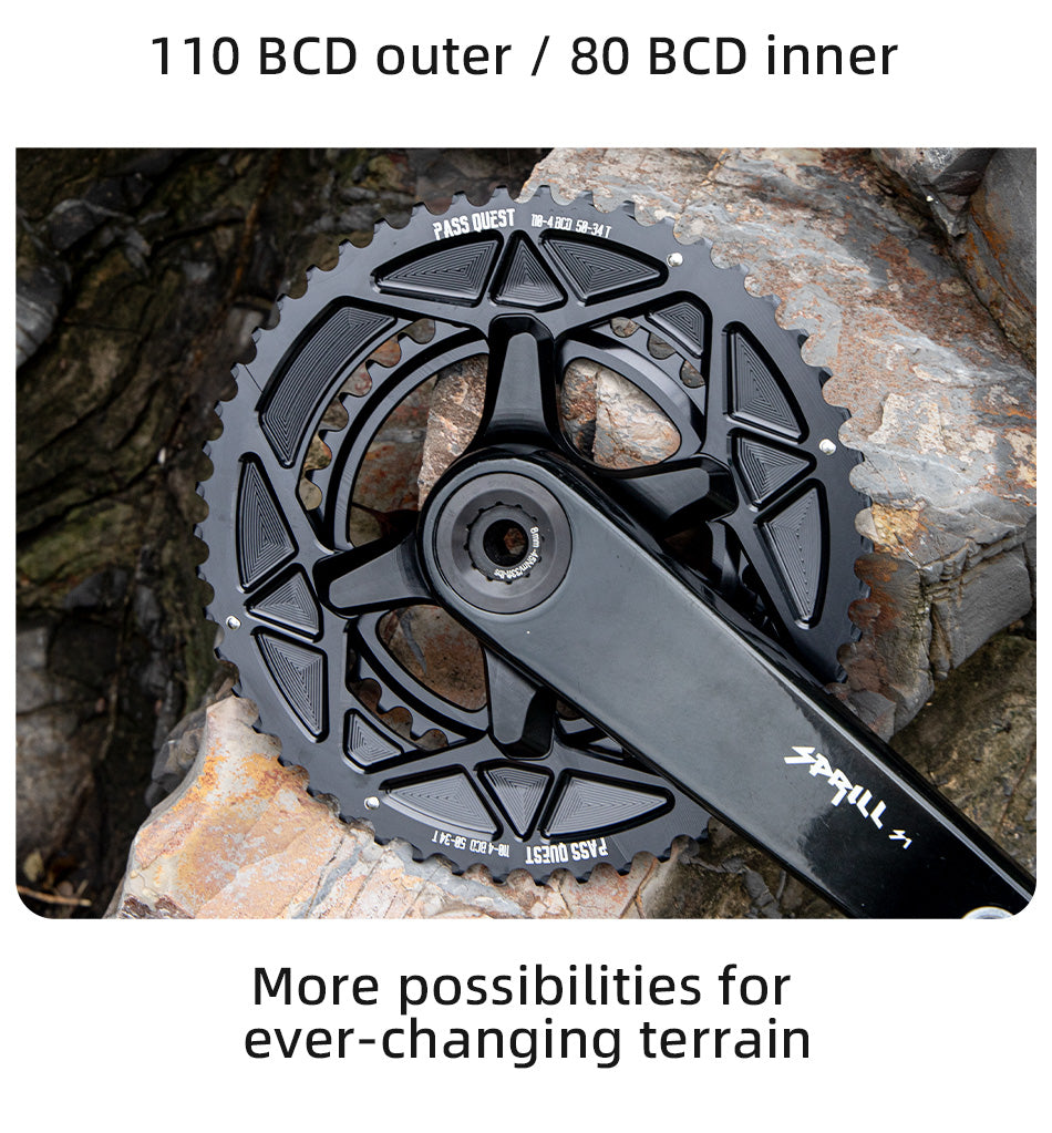 SHIMANO 2X GRX 110BCD Sprocket Crankshaft set Gravel bike 11-12S