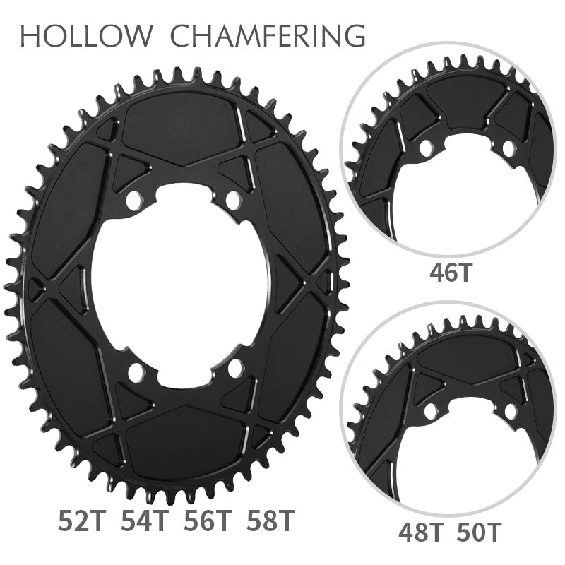 SHIMANO R9100 BCD (4-bolt AERO) Oval Narrow Wide Chainring