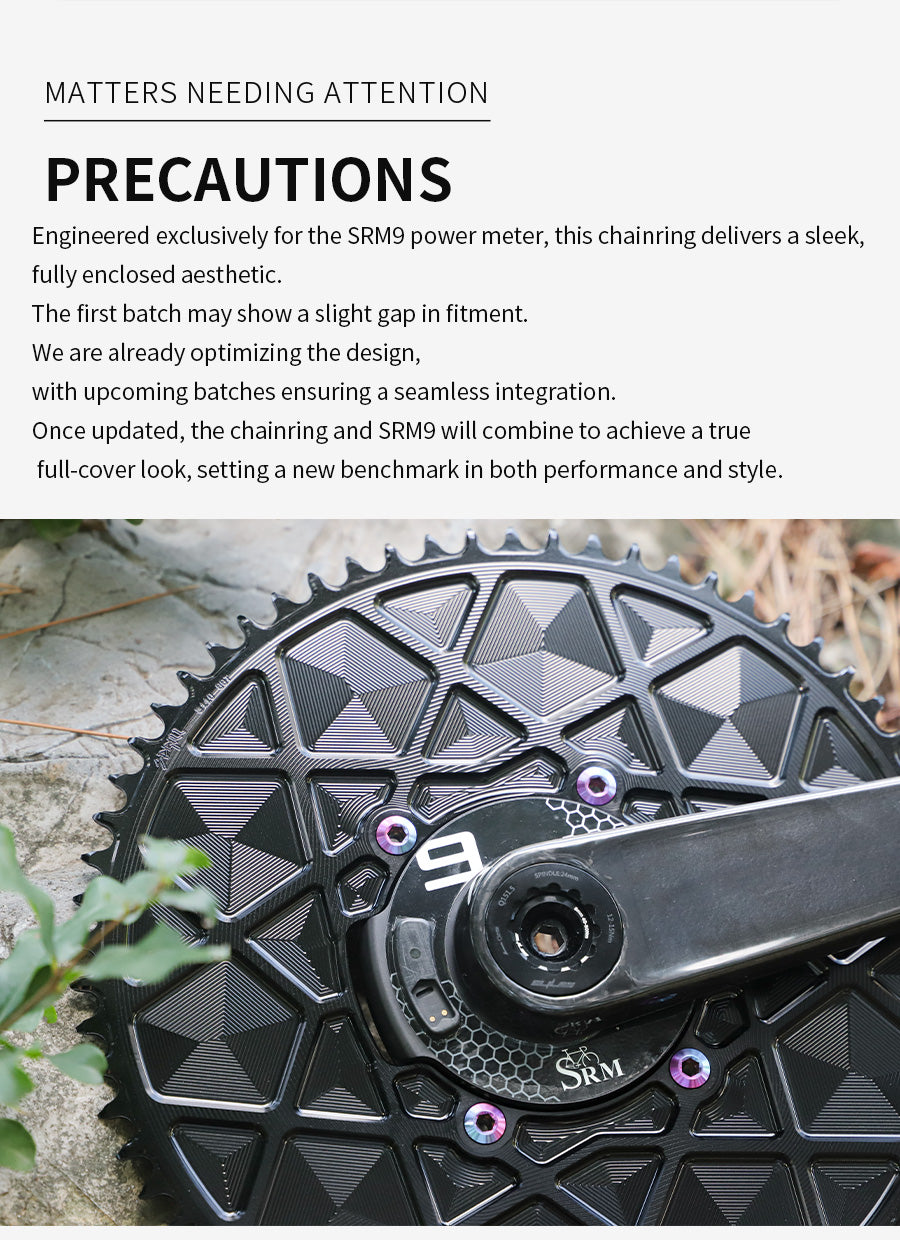 SRAM SRM 110BCD High strength AERO Narrow Wide Chainring 54-66T