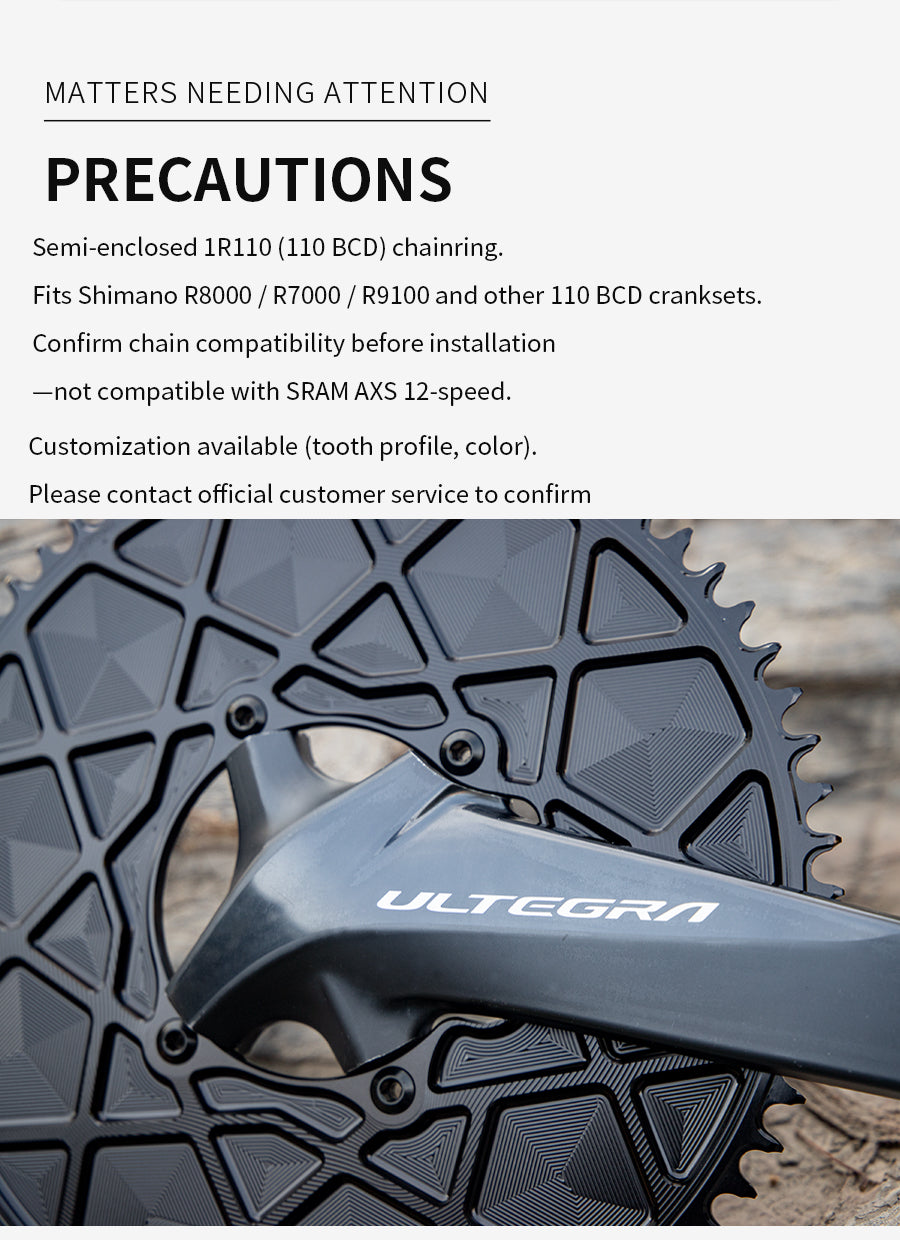 SHIMANO 110BCD R8000 R7000 R9100 High strength AERO Narrow Wide Chainring